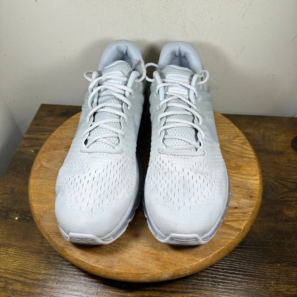 Nike Air Max 2017 Mens Running Shoes Pure Platinum Wolf Grey 849559-009 Size 14
